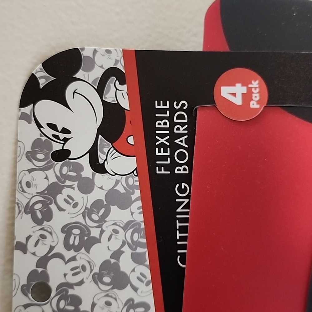 Mickey Mouse 4pk Flexible Cutting Boards New with tags